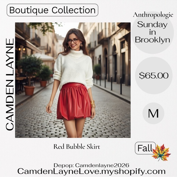 Anthropologie Scarlet Skirt - Picture 5 of 9